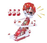 Giocattolo Di Babbo Natale Che - Gioco Automatico Per Apprendimento Precoce - Giocattoli Natalizi Rotolanti E tori Con LED E Musica,Per Bambini Ragazze Scrivania Camera Da Soggiorno Casa