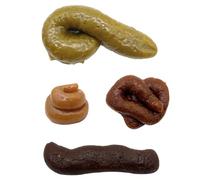 Giocattolo di Cacca di Simulazione, Realistico Falso Cacca, Cacca Galleggiante Cacca Finte, Cacca Bavaglio Scherzo Giocattolo Articolo Divertente Fake Turd per Fare Scherzi per Adulti Divertenti, 4 Pz