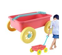 Giocattolo di carrello da spiaggia - di sabbia per tutti i piccoli con accessori, grande carrello di trazione di stoccaggio | Giocattoli da spiaggia estivi per strumenti di sabbia giocattolo