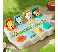 Giocattolo di causa ed effetto animale Giocattolo da spingere per animali