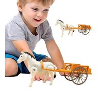 Giocattolo di cavallo da passeggio, giocattolo elettrico di cavallo | decorazione per ufficio carrozza - di carrello tirato da retrò per la casa, la scuola e l'asilo