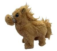 Giocattolo di cavallo ripieno: figura di animali di lusso, giocattolo di movimento del suono, animale domestico morbido colorato soffitto | Compagno del suono di galoppo interattivo, giocattolo di