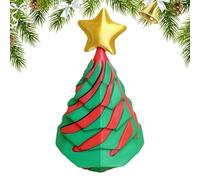 Giocattolo di fidget a cono, cono di fidget a spirale,Giocattolo ornamentale per albero di Natale - Giocattolo fidget a spirale stampato, scultura passthrough divertente per la decorazione da