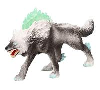 Giocattolo di figurina di lupo, giocattoli di figurina di modelli di animali,Simulazione modello PVC Snow Wolf statuette ornamenti,Simulazione animale fauna selvatica modello per bambini giocattoli