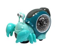 Giocattolo di lumaca elettrico strisciante - luce musicale senza , animale domestico interattivo | Evitamento automatico degli ostacoli Playage sensoriale per ragazzi Girls Kids Educational Early Le