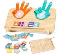 Giocattolo di manipolazioni di matematica educativa - Legno Puzzle cognitivo per bambini Numeri matematici Il conteggio sviluppa coordinazione Mano - e un Gioco Abilità