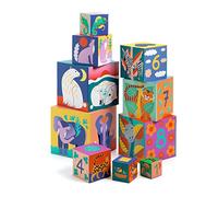 Giocattolo di marca Djeco T&G. Modello Prima Età 10 Cubi animali selvatici