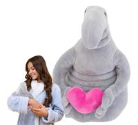 Giocattolo di peluche alieno,Giocattolo di peluche alieno - Peluche alieno con cuore rosso | Cuscini di peluche morbidi bambola statua creativa bambole aliene peluche cuore rosso bambola
