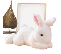 Giocattolo di peluche coniglietto, coniglio con orecchie floscio, animale coccoloso animale super morbido per bambini bambini bambini bambini giocattoli pasquali decorazioni in bianco, rosa, marrone