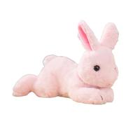 Giocattolo di peluche coniglietto, coniglio con orecchie floscio, animale coccoloso animale super morbido per bambini bambini bambini bambini giocattoli pasquali decorazioni in bianco, rosa, marrone