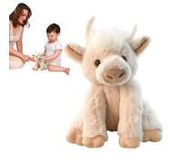 Giocattolo di peluche della delle Highlands, animale della peluche della delle Highlands | Animali di peluche della musicale,Giocattolo da fattoria animale realistico mobile con