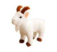 Giocattolo di peluche di capra - 11,81 pollici animale morbido peluche per, figura carina con design realistico, animale da fattoria per adulti, super colori, regalo di compleanno pronto