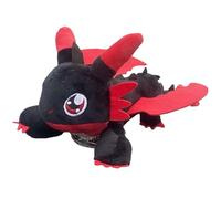Giocattolo di peluche di peluche Dragus volante Ornamenti per bambola del tetto (Red Crimson) (A)