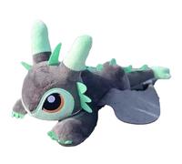 Giocattolo di peluche di peluche Dragus volante Ornamenti per bambola del tetto (verde smeraldo) (B)