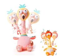 Giocattolo di Peluche Fenicottero Danzante, Giocattoli Fenicottero Parlanti e Danzanti, Giocattolo Proprio Come Cactus, Giocattolo Interattivo Che Imita la Musica, Giocattolo Sensoriale di Peluc pink