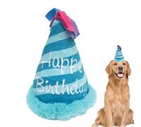 Giocattolo di peluche per cani - 12 cm di compleanno per cigolii | Dolce cucciolo regalo per feste e ragazze, celebrazioni, attività di gioco, divertimento interattivo, non tossico, lavabile