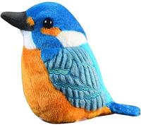 Giocattolo di Peluche Realistico del Martin Pescatore, Animali di Peluche Blu del Martin Pescatore da 5,5 Pollici Bambola di Peluche Dell'uccello Piccolo per Regali per Bambini Ragaz, Blue, 14cm