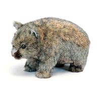 Giocattolo di peluche realistico fatto a mano Hansa piccolo posabile Wombat da 2