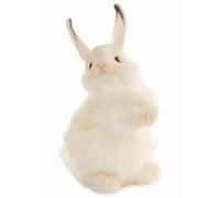 Giocattolo di peluche realistico fatto a mano in peluche di coniglio in piedi bi