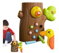 Giocattolo di picchio - Giocattolo magnetico per mangiatoia per uccelli | Giocattolo magnetico per mangiatoia per uccelli | Migliora le capacità motorie e il riconoscimento dei colori nei bambini