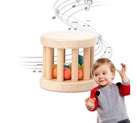 Giocattolo di Pioggia di Legno - Giocattoli per la Pioggia di Legno per l'Educazione Precoce | Tubo del Suono della Pioggia di Decompressione per Bambino, Illuminazione con Suono, Educazione Temp