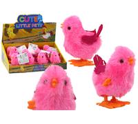 Giocattolo di pollo saltante rosa