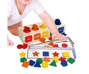 Giocattolo di puzzle di matchmaking per bambini - Attività di pensiero logico - Gioco da tavolo e matchmaking per l'apprendimento precoce | Per ragazzi e ragazze in età prescolare Casa Aula E