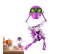 Giocattolo di Scheletro - Statuetta da Tirare, Decorazione Divertente | Giocattolo Meccanico di Danza, per Eventi scolastici, celebrazioni di Halloween e Come Accessorio di