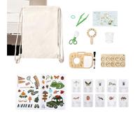 Giocattolo di scoperta della natura, microscopio vegetale, set di microscopio per bambini, per ragazze, ragazzi, scuola, compleanno, campeggio, giardino, cortile