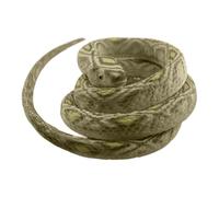 Giocattolo di serpente di gomma- Snakes finti- Design a punta per scherzi-vibranti, decorazioni da giardino e gioco educativo- flessibile, durevole e sicuro per gli uccelli interni o esterni a