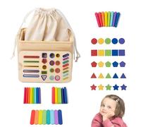 Giocattolo di sorter di Forma, Giocattolo di sorter di Forma del Bambino | Ordinamento di Forma Giocattoli educativi,Gioca sensoriale di Sviluppo di Bastoncini di Legno, Gioco di interattivo per