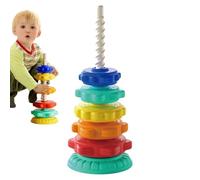 Giocattolo di spin stacking - Anello Stacking per bambini, divertente giocattolo per lo sviluppo del cervello per bambini | Rilevamento del colore, coordinazione occhio-mano, sensore