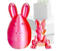 Giocattolo di uovo di coniglietto, ornamento coniglietto in uovo,Giocattoli di ricerca di uova di Pasqua stampati in 3D | Decorazione della scultura dell'uovo del coniglietto carina, tavolo da