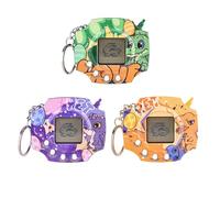 Giocattolo digitale interattivo, 3 pezzi, macchina elettronica per animali domestici, giocattolo portatile per animali domestici virtuali, giocattolo con portachiavi per adulti e bambini