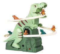 Giocattolo Dinosauro Che Scala le Scale - Gioco Scivolo Arrampicabile con Musica - Set Gioco Montagne Russe Interattivo e Realistico per Bambini da Interno ed Esterno Ideale per Natale