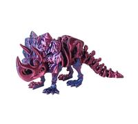 Giocattolo dinosauro flessibile con guarnizioni, in miniatura articolata stampata in 3D, statuetta decorativa da ufficio, scultura di dinosauro incompiuta, regalo antistress unico per casa e ufficio