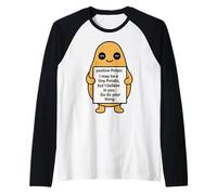 Giocattolo divertente della patata con la patata positiva della carta positiva Maglia con Maniche Raglan