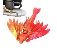 Giocattolo drago stampato in , giocattolo drago stampato in | giocattolo sensoriale flessibile - giocattolo drago Wyven piume, statua di drago in miniatura snodato, giocattolo romanzo da ufficio per