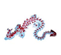 Giocattolo Dragon Fidget stampato tridimensionale | Statua del drago animale stampato tridimensionale flessibile, giocattolo Fidget, decorazione per la casa, giocattoli draghi articolati flessibili