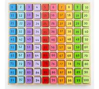 Giocattolo educativo Bigjigs Toys - Numeri in legno nel vassoio