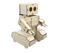 Giocattolo educativo costruzione modelli robotica in legno per bambini con controllo vocale e compatibilità programmazione Modello robot a comando vocale