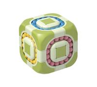 Giocattolo Educativo Fidget - Cubo Di Puzzle Di Fagioli Magici Gioco Di Logica Rotante | Attività Di Ordinamento dei Colori Interattivi, Movimento Di Cuscinetto Liscio, Impegnando Il Teaser Cerebrale