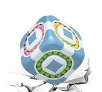 Giocattolo Educativo Fidget - Cubo Di Puzzle Di Fagioli Magici Gioco Di Logica Rotante | Attività Di Ordinamento dei Colori Interattivi, Movimento Di Cuscinetto Liscio, Impegnando Il Teaser Cerebrale