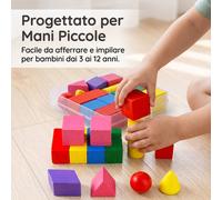 Giocattolo Educativo Forme Geometriche 3D, per lo sviluppo - per l'infanzia