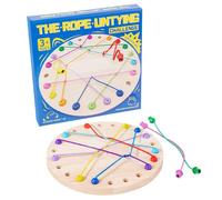 Giocattolo educativo generico di lataggio per adulti - Gioco di puzzle a corde gemelle, giocattoli di filo di legno | Rope Interactive Jigsaw Challenge Toy per ragazzo