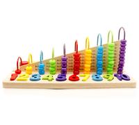 Giocattolo educativo in legno con pallottoliere ECOTOYS