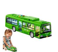 Giocattolo educativo per autobus - Grande veicolo da gioco di ruolo alimentato a batteria, musica interattiva e modello di auto leggera con porte apribili | Scenario di gioco coinvolgente Compleanno