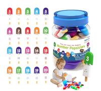 Giocattolo Educativo Per Il - Gioco Di Abbinamento Di Numeri E Lettere, Simpatico Set Per Imparare I Ghiaccioli, Manipolazioni Per La Scuola Materna Per Giochi In Classe, Alfabetizzazione Matem