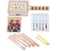 Giocattolo educativo per lo smistamento dei colori delle perline con morsetto per lo sviluppo sensoriale delle abilità coordinazione occhio-mano dei bambini per l ' abilità motoria fine del delle