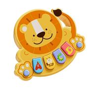 Giocattolo educativo portatile per bambini, design cartone animato, ABS, cassaforte, multisensoriale, abilità cognitive, per la musica prescolare